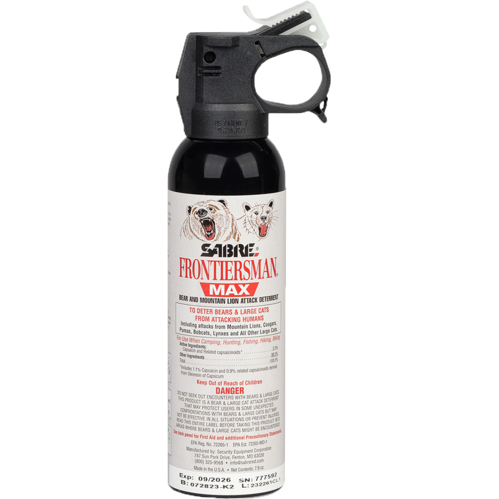 Sabre Frontiersman Max Bear and Lion Spray 7.9 oz