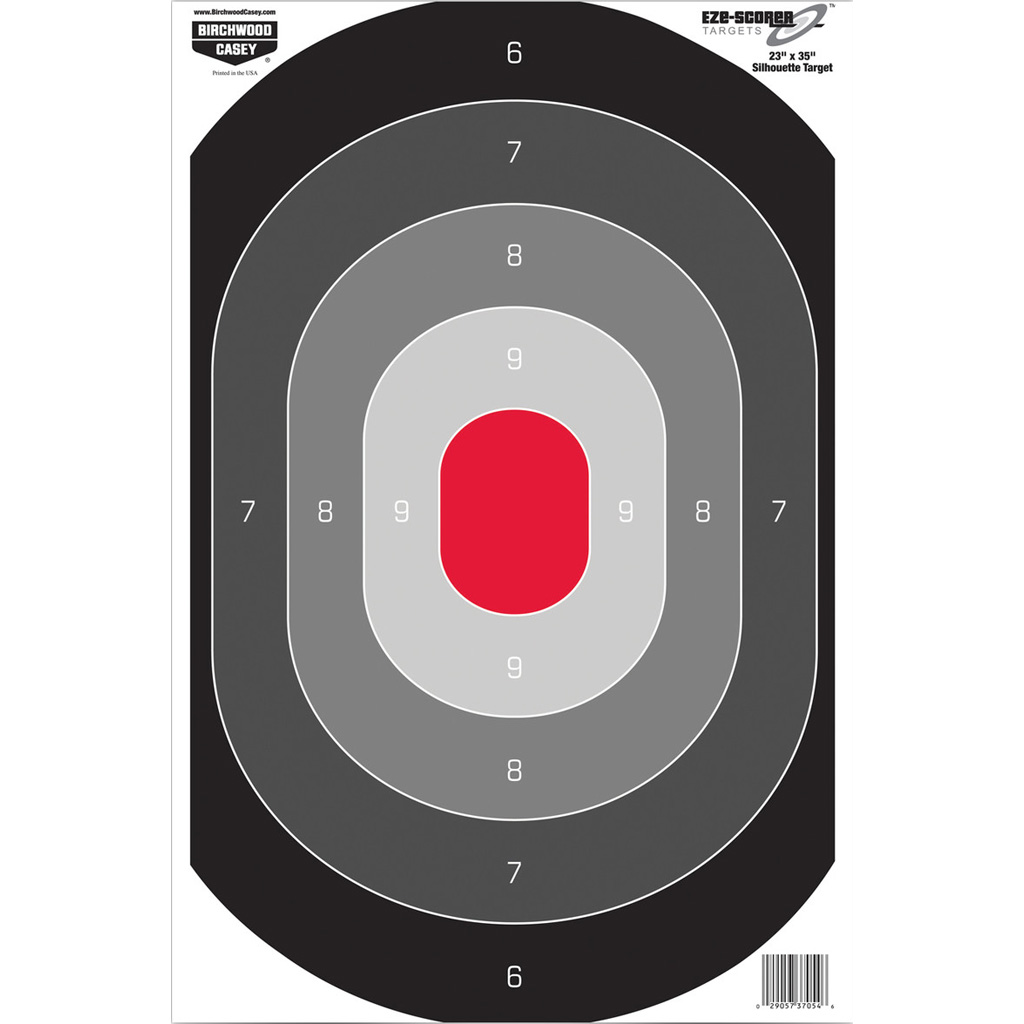 Birchwood Casey Eze-Scorer Oval Silhouette Target 23 x 35 in. 100 Pack