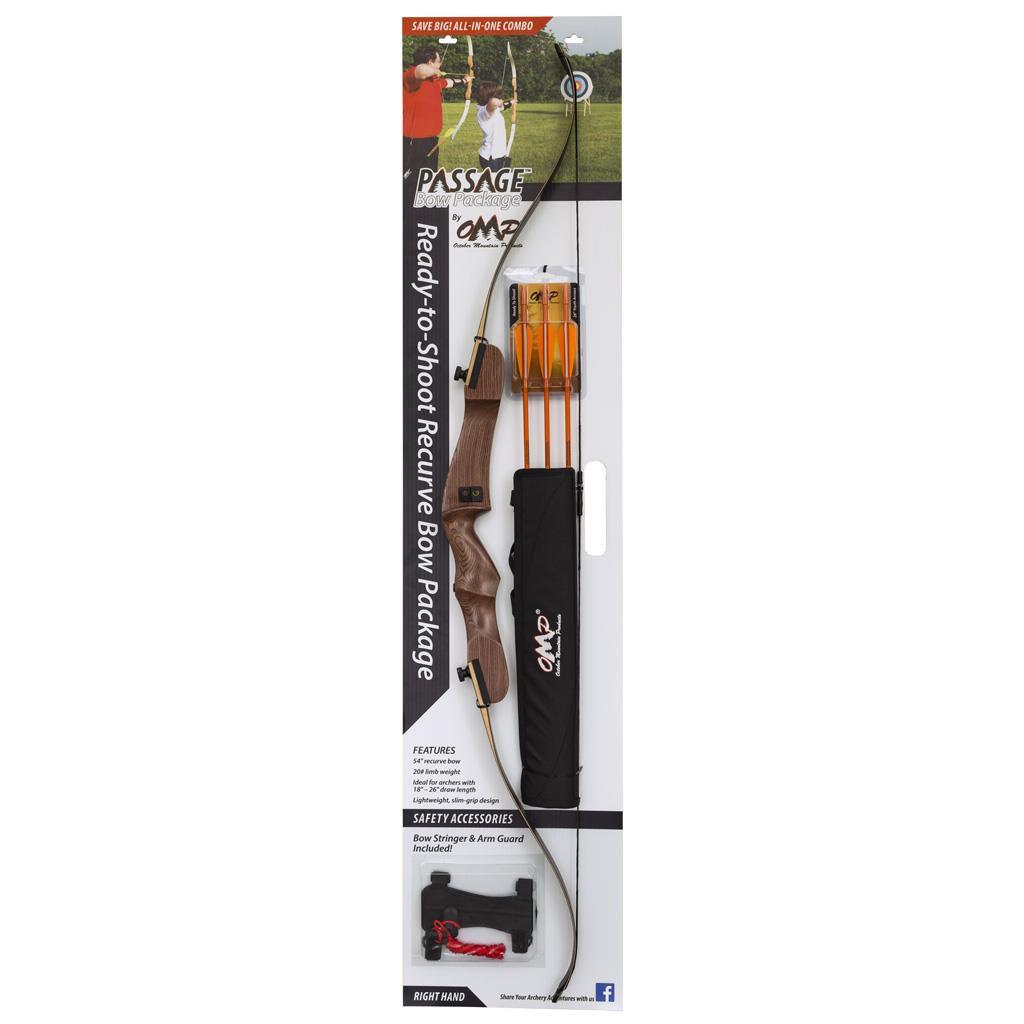 October Mountain Passage Recurve Bow Package 54 in. 20 lbs. RH