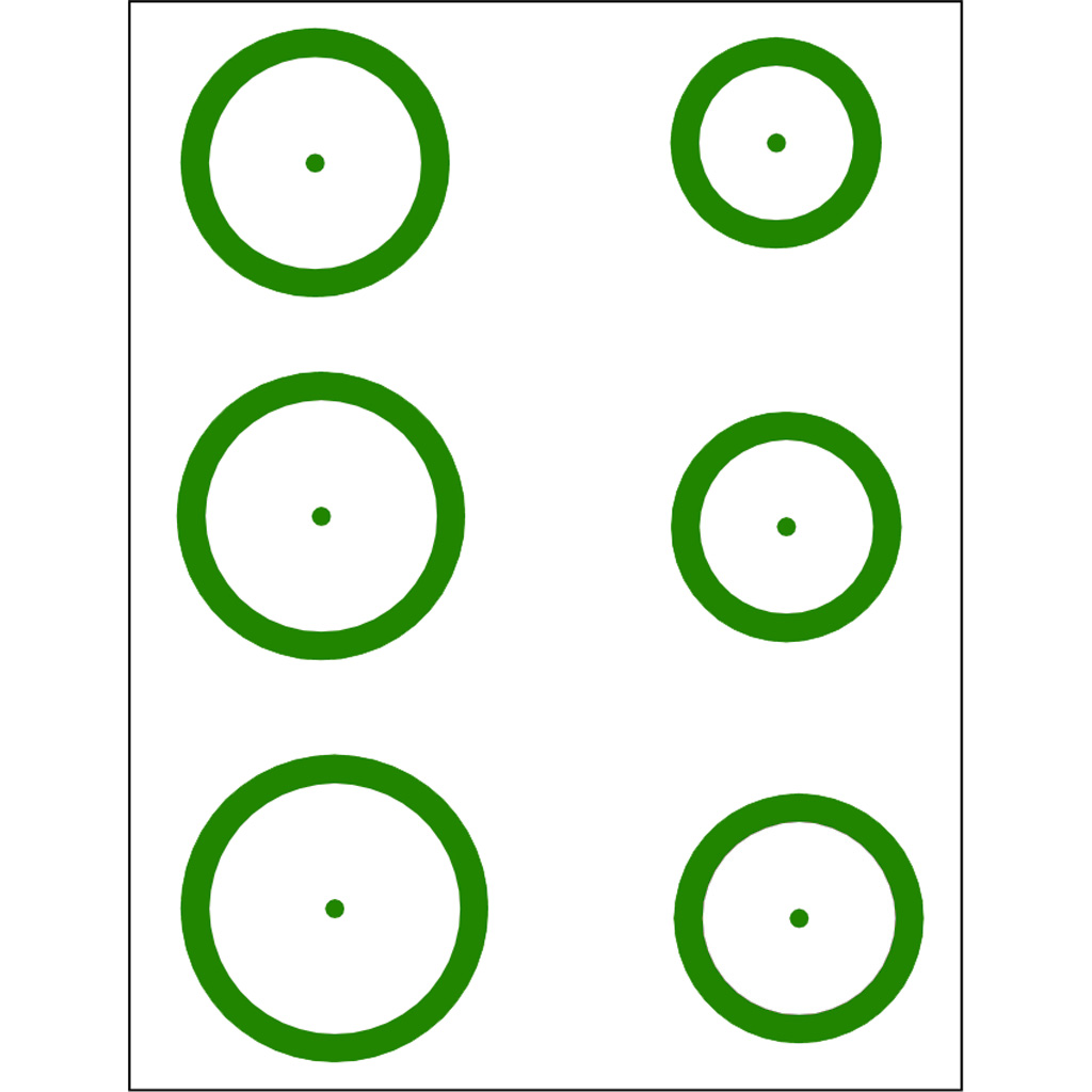 Gunstar Magnum Target Reticle Set Green