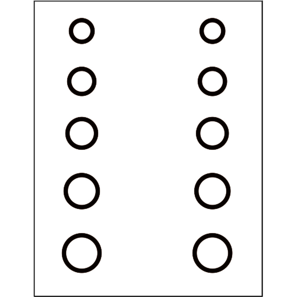 Gunstar Mini Circles Target Reticle Set Black