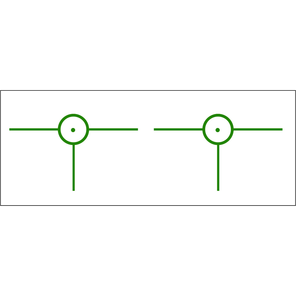 Gunstar Tactical 3D 2 Reticle Green