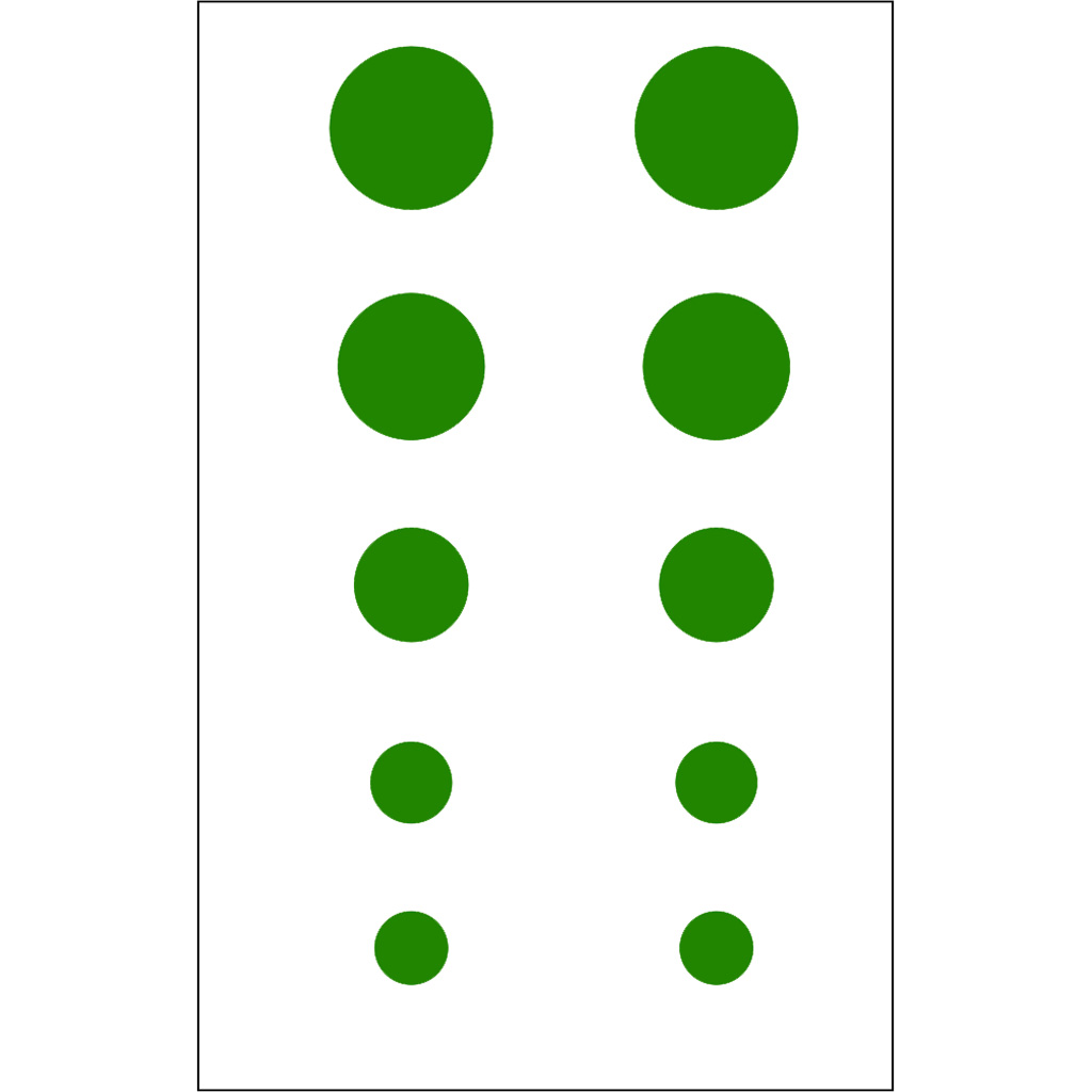 Gunstar Colossal Dots Set Green