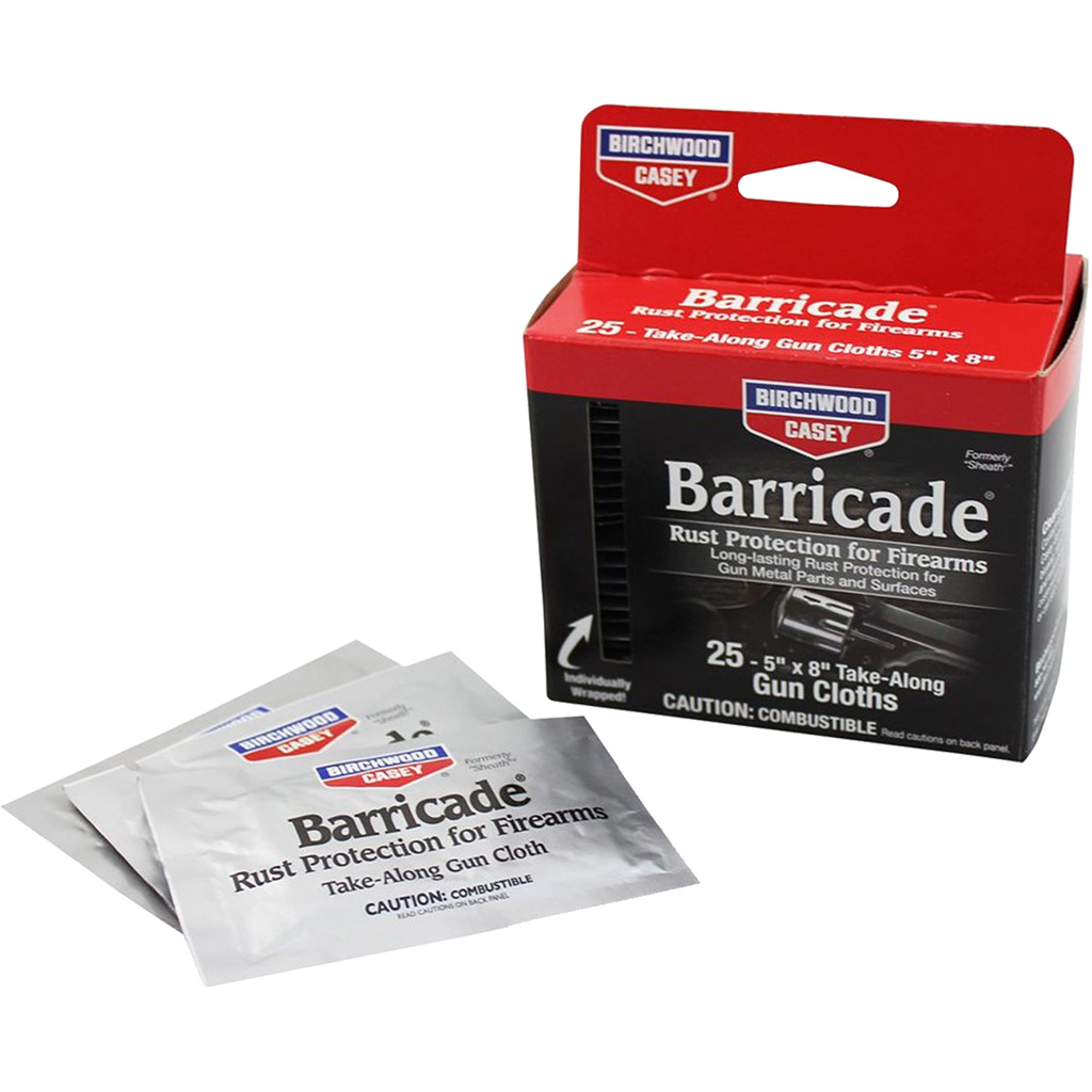 Birchwood Casey Barricade Rust Protection Wipes 25 pk.