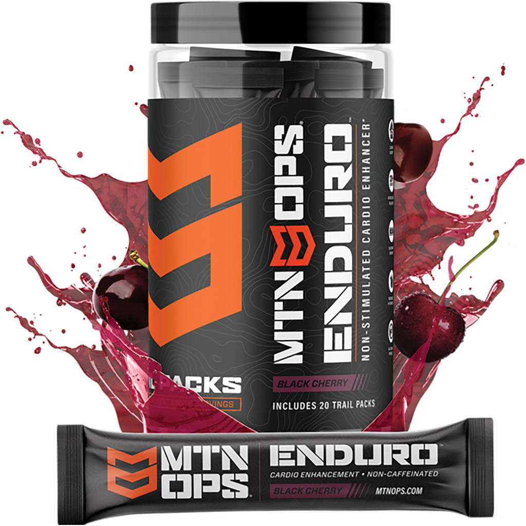 MTN OPS Enduro Cardio Enhancement Black Cherry Trail Packs 20 ct.