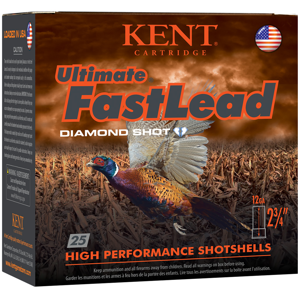 Kent Ultimate Fast Lead Upland Load 12 ga. 2.75 in. 1 3/8 oz. 6 Shot 25 rd.