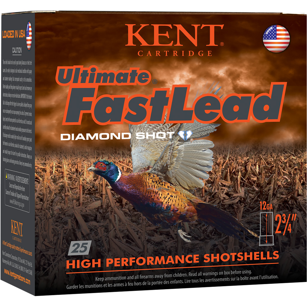 Kent Ultimate Fast Lead Upland Load 12 ga. 2.75 in. 1 1/4 oz. 6 Shot 25 rd.