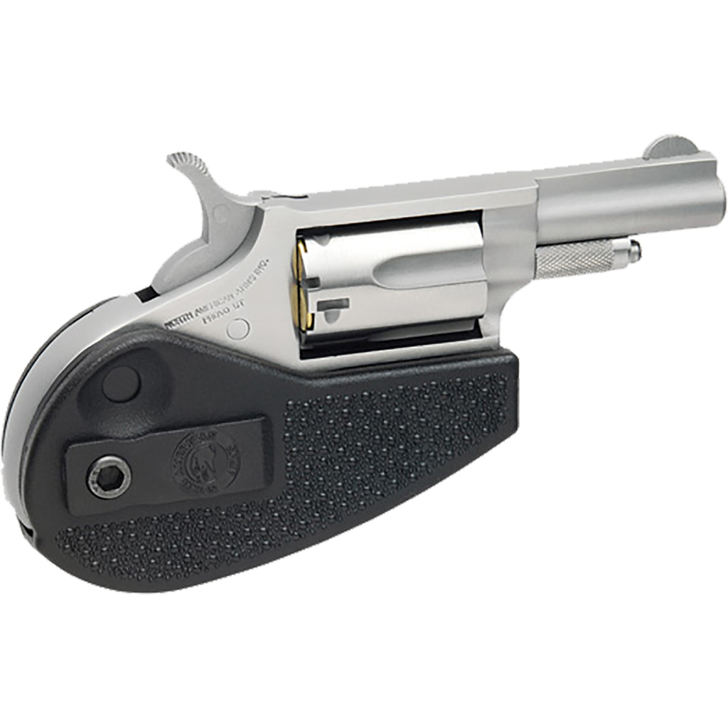 NAA 22LLRHG Mini-Revolver 22 LR Stainless/Black Holster Grip 1.63 in. 5 rd.