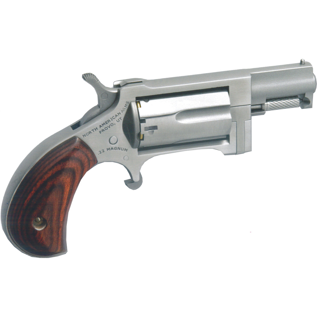 NAA Sidewinder Revolver 22 WMR Stainless/Wood 1.5 in. 5 rd.