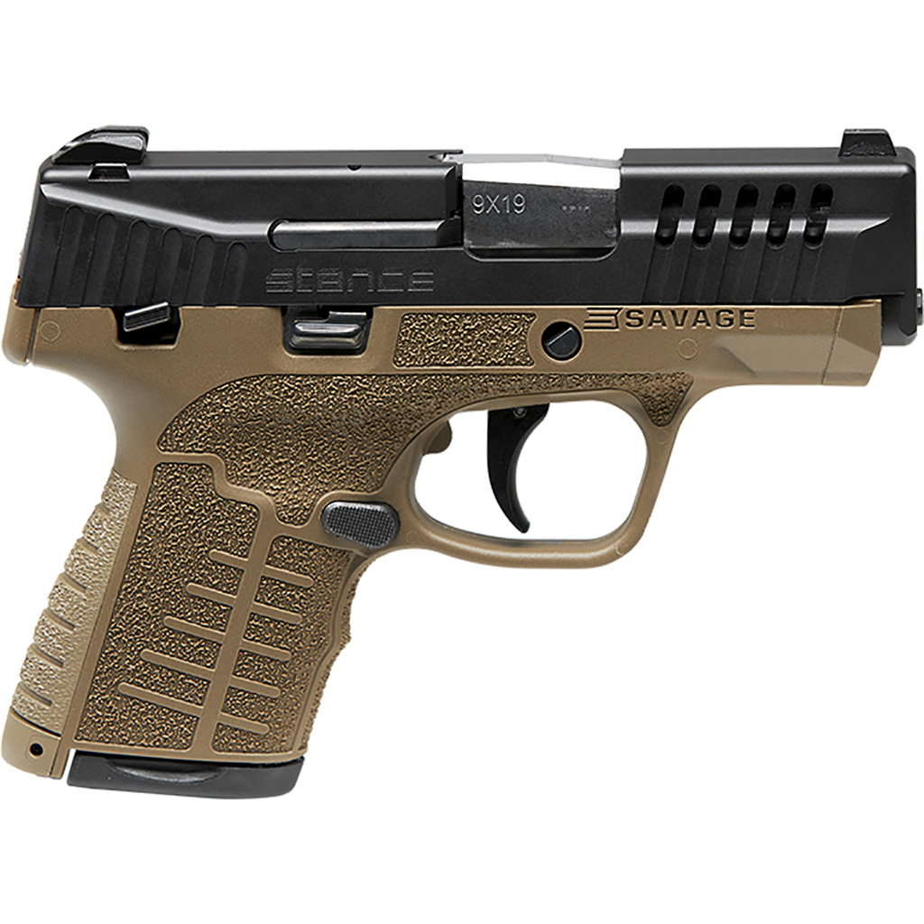 Savage Stance MC9MS Pistol 9mm 3.2 in. FDE 7+1/8+1 rd.