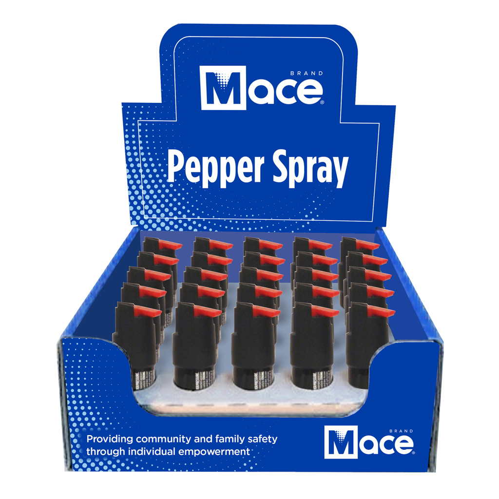 MACE Twist Lock Pepper Spray Display 25 units