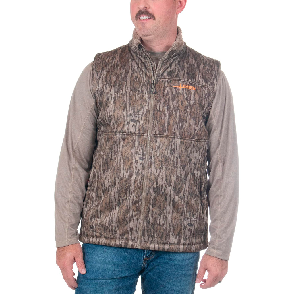 Habit Men's Early Dawn Sherpa Shell Vest XL-Mossy Oak New Bottomland