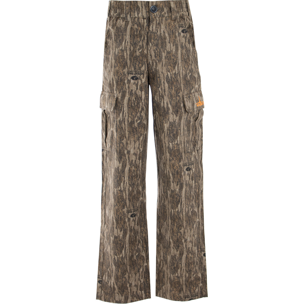 Habit Youth Bear Cave 6 Pocket Camo Pant YS-Mossy Oak New Bottomland