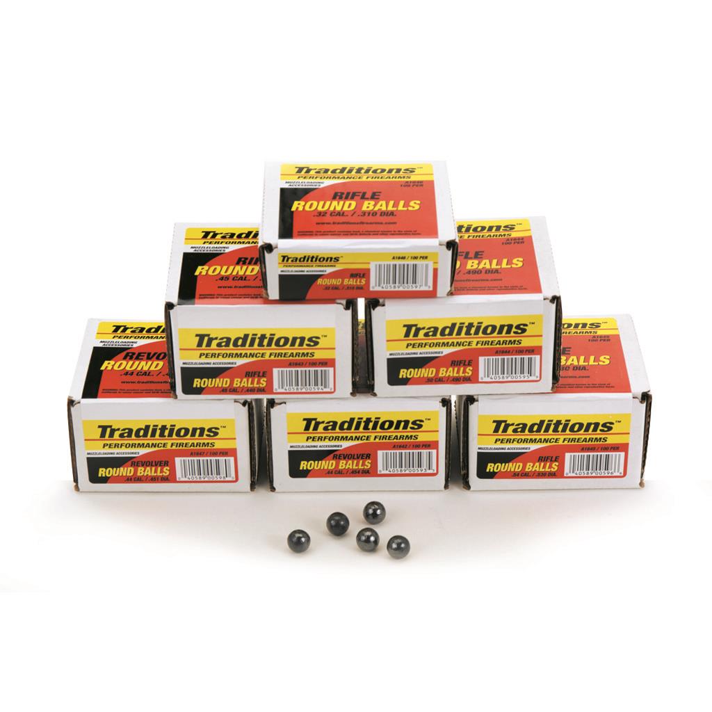 Traditions Swaged Round Balls .50 cal. 100 pk.