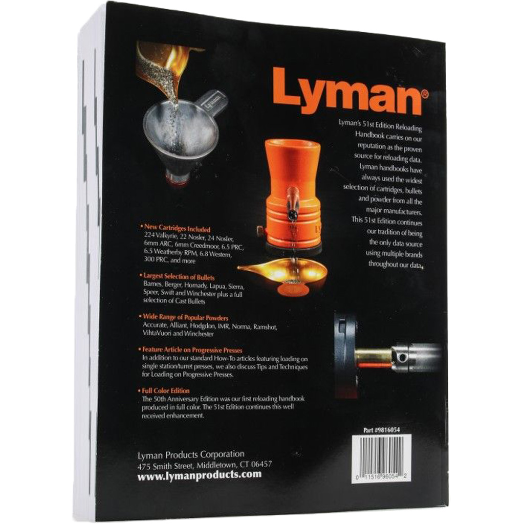 Lyman Reloading Handbook 51st Edition Softcover