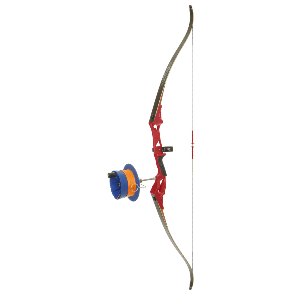 Fin Finder Bank Runner Recurve Package Red with Sidewinder Reel RH