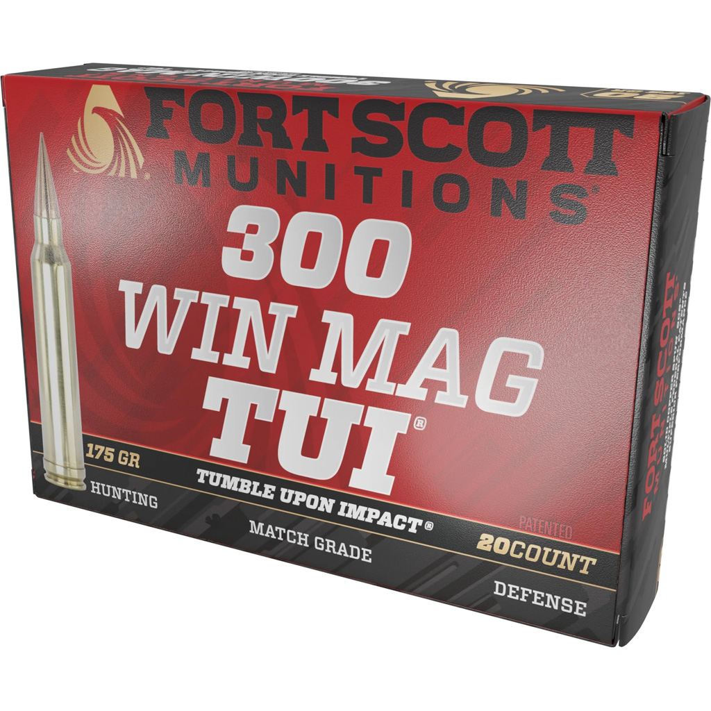 Fort Scott Munition Rifle Ammo 300 Win Mag 175 gr. TUI 20 rd.