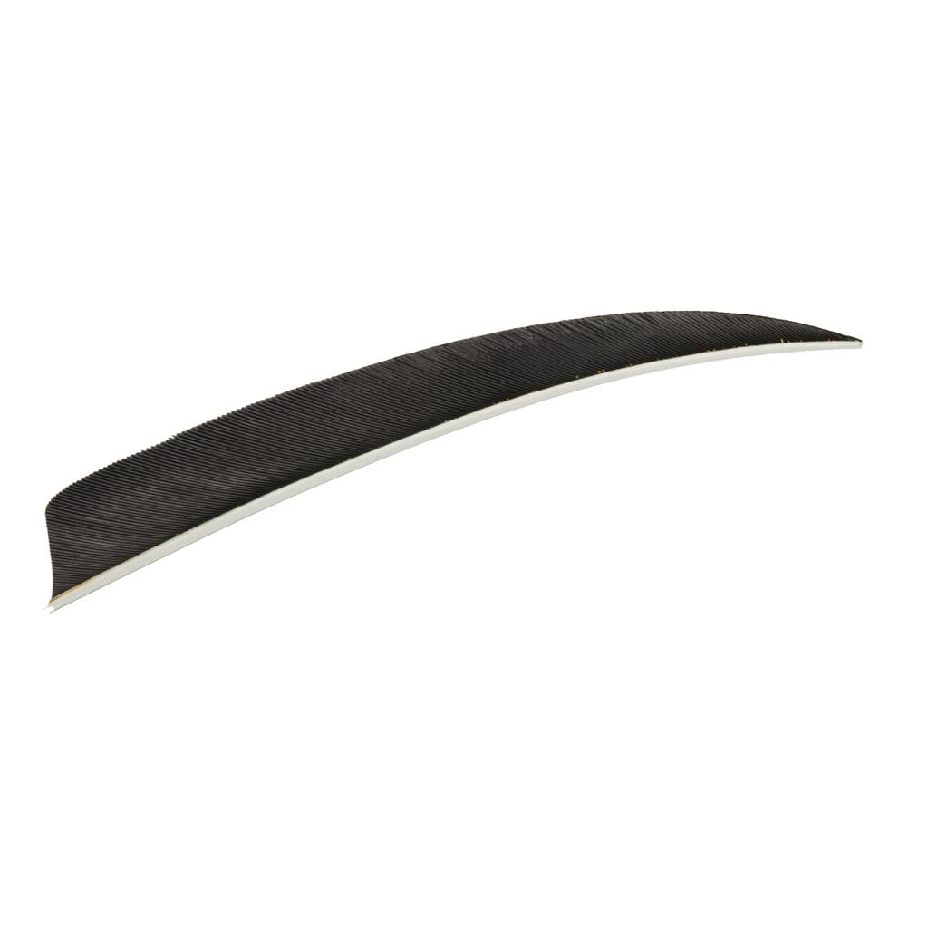 Trueflight Shield Cut Feathers Black 5 in. LW 100 pk.