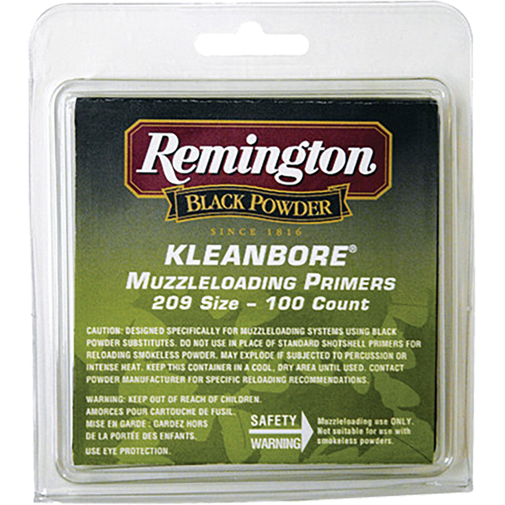 Remington Kleanbore Muzzleloading Primers 209 Primer 100 pk. HAZMAT