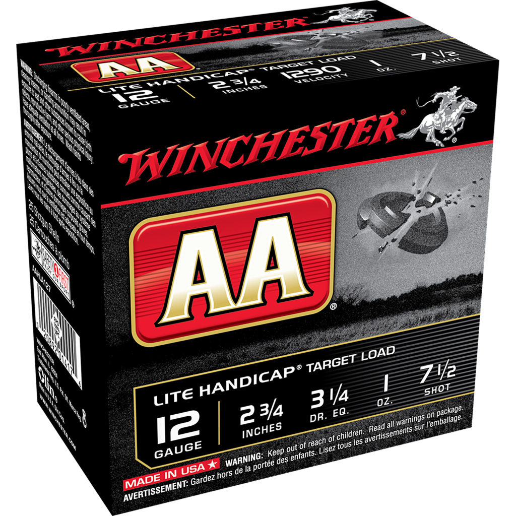 Winchester AA Light Handicap Load 12 ga. 2.75 in. 1 oz. 7.5 Shot 25 rd.