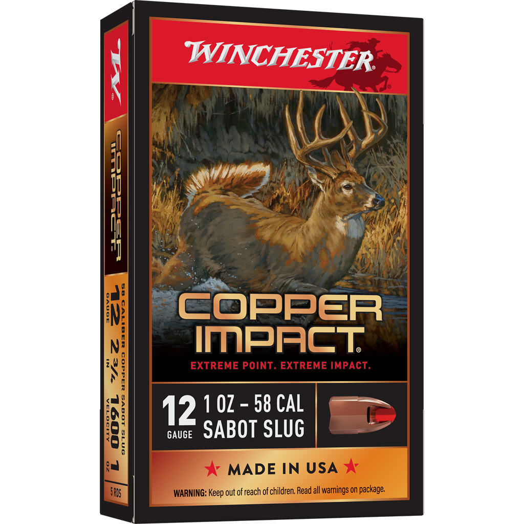 Winchester Copper Impact Sabot Slug 12 ga. 2.75 in. 1 oz.  5 rd.