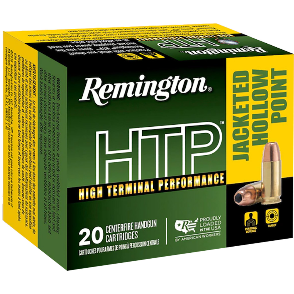 Remington HTP Handgun Ammo 40 S&W 180 gr. JHP 20 rd.