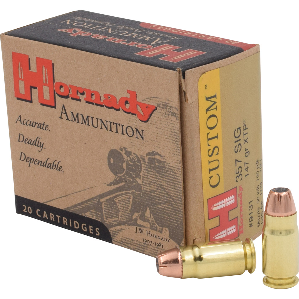 Hornady Custom Handgun Ammo 357 Sig 147 gr. XTP 20 rd.