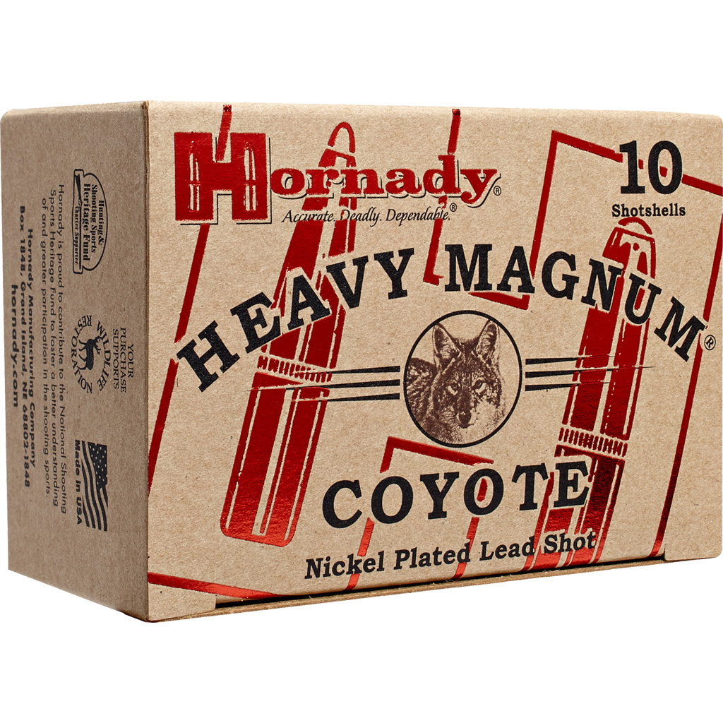 Hornady Heavy Magnum Coyote Shotshell Ammo 12 ga. 3 in. 1 1/2 oz. BB Shot 10 rd.