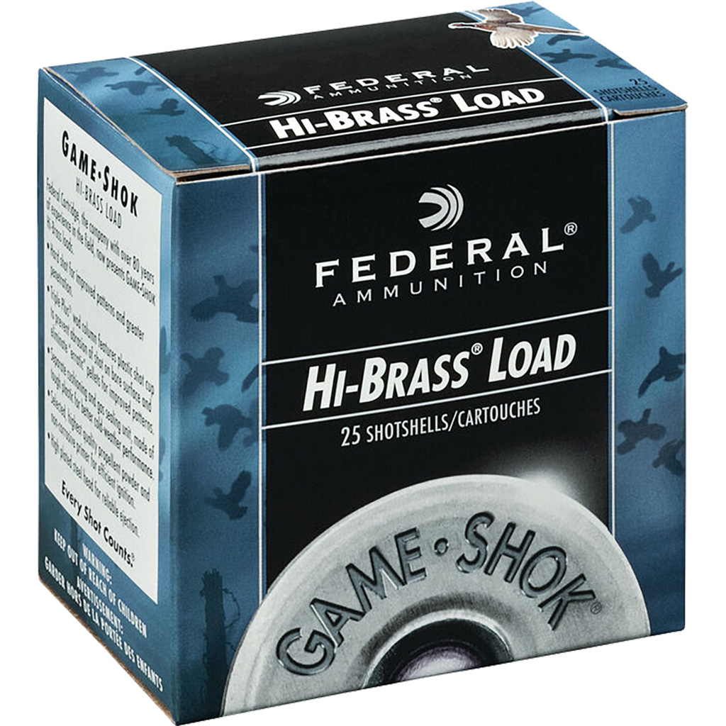 Federal Game-Shok Hi-Brass Load 20 ga. 2.75 in. 1 oz. 6 Shot 25 rd.