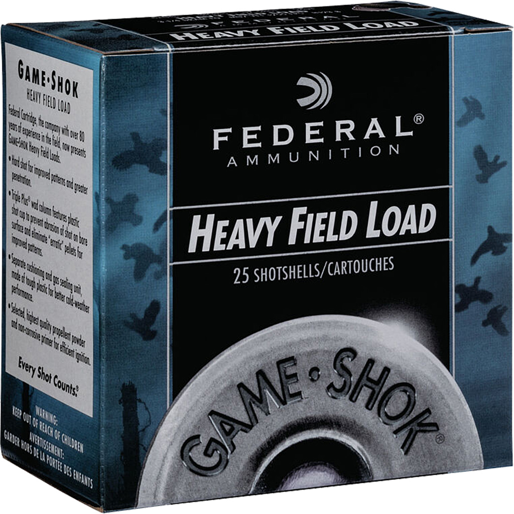 Federal Game-Shok Heavy Field Load 12 ga. 2.75 in. 1 1/8 oz. 4 Shot 25 rd.