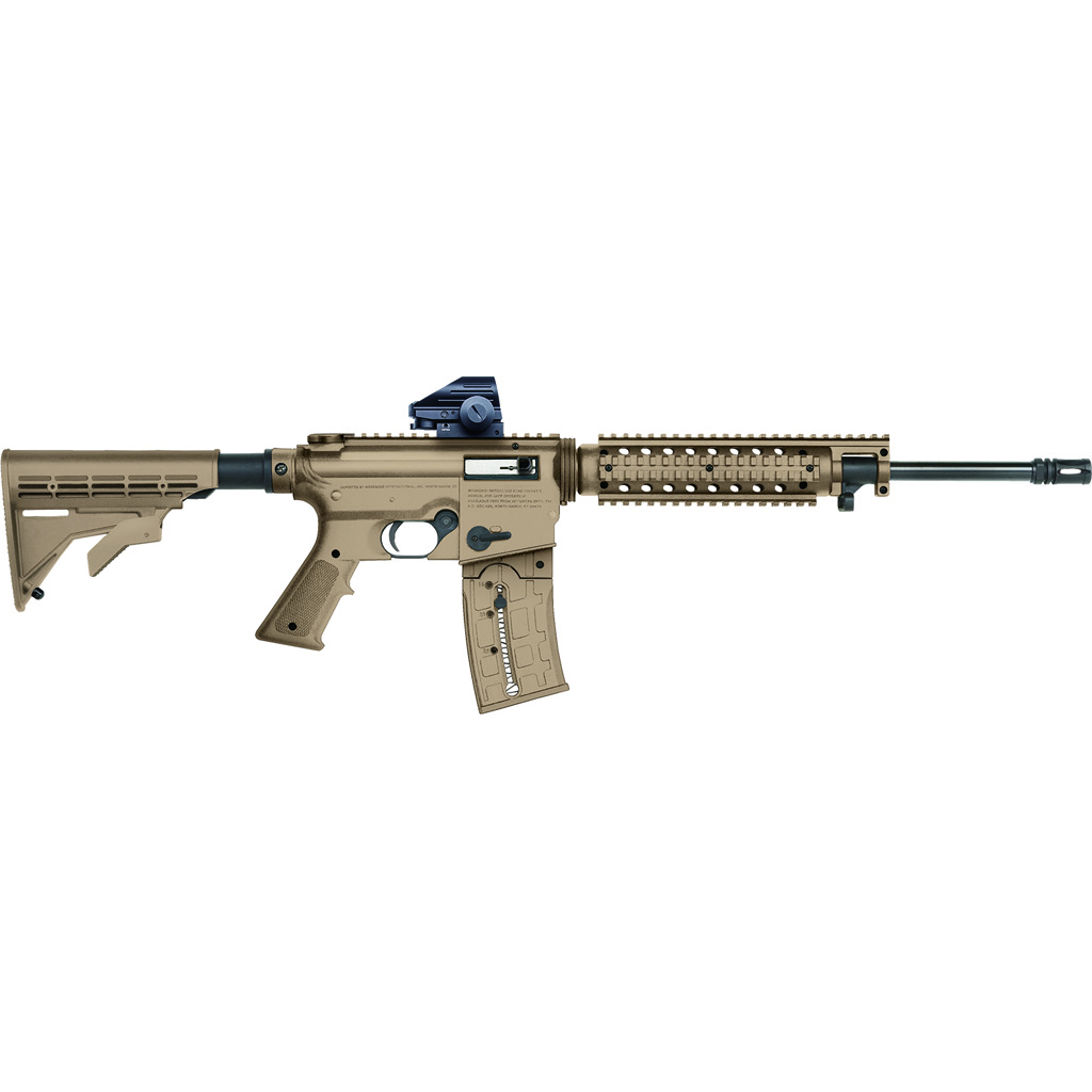 Mossberg 715T Rimfire Rifle 22 LR. 16.25 in. Synthetic FDE RH