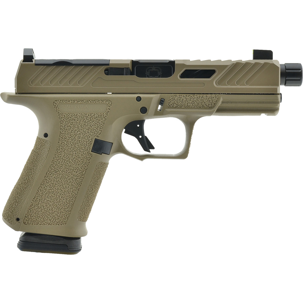 Shadow Systems MR920 Elite Slide Optic Pistol 9mm 4 in. FDE Frame Threaded Barrel DLC 15 rd.