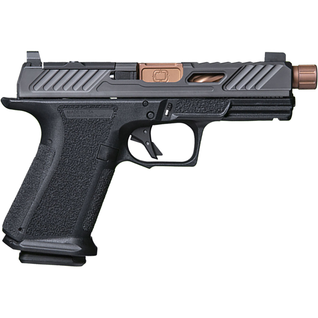 Shadow Systems MR920L Elite Slide Optic Pistol 9mm 4.5 in Black Frame Threaded Barrel Bronze 15rd