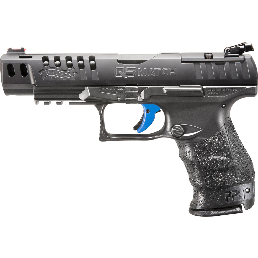 Walther PPQ M2 Q5 Match Polymer Frame Pistol 9mm 5 in. Black 15 rd.