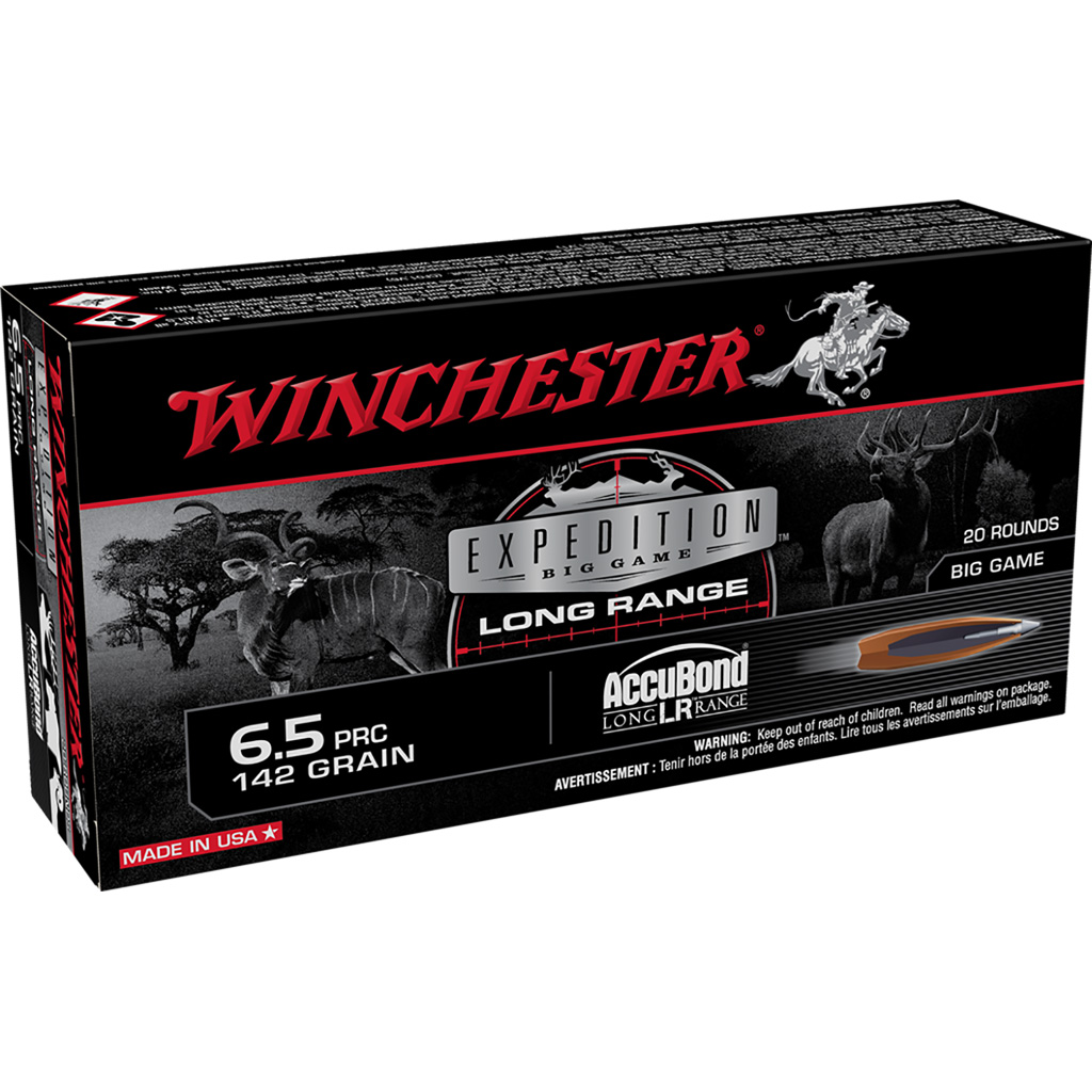 Winchester Expedition Big Game Long Range Ammo 6.5 PRC 142 gr. AccuBond LR 20 rd.