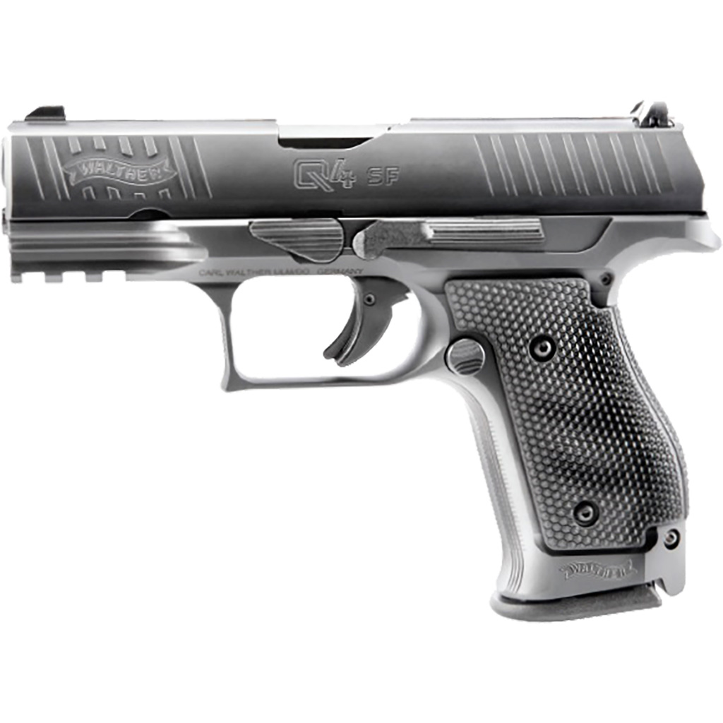 Walther Q4 Steel Frame Pistol 9mm 4 in. Black Optic Ready 10 rd.