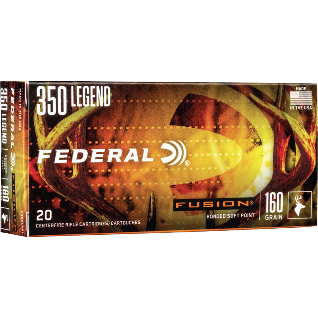 Federal Fusion Rifle Ammo 350 Legend 160 gr. Fusion Soft Point 20 rd.