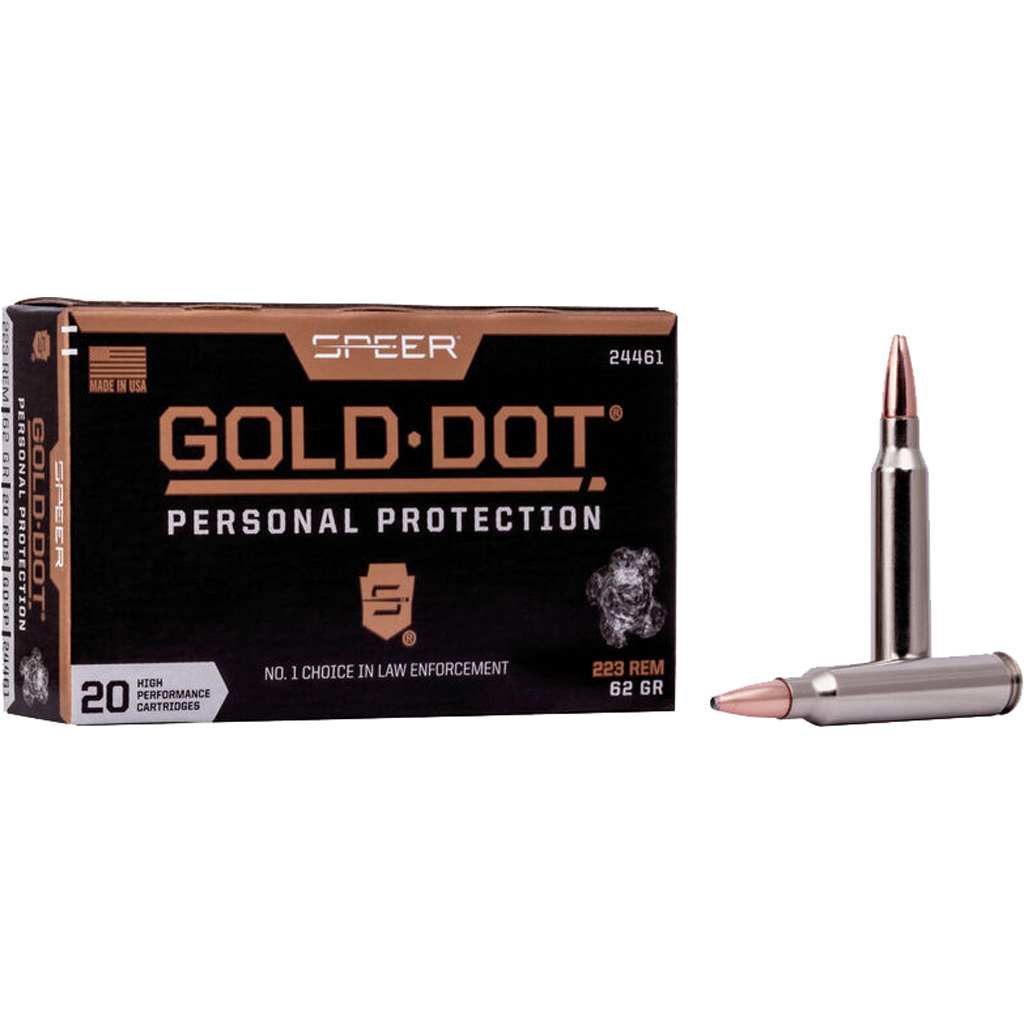 Speer Gold Dot Rifle Ammo 223 Rem. 62 gr. Speer Gold Dot 20 rd.