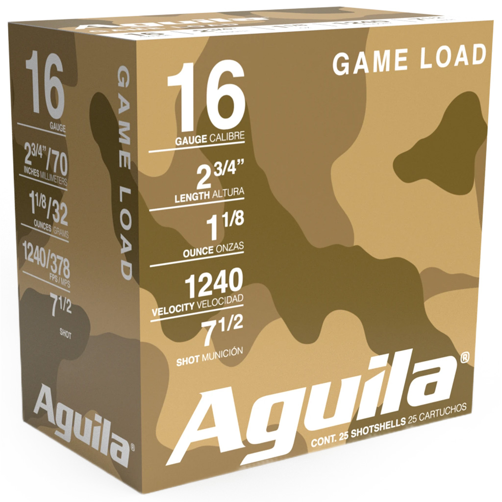 Aguila High Velocity Shotgun Game Load 16 ga. 2.75 in. 1 1/8 oz. 7.5 Shot 25 rd.