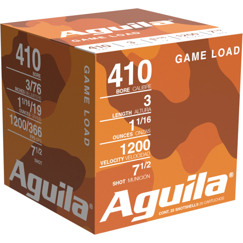 Aguila High Velocity Shotgun Game Load 410 ga. 3 in. 11/16 oz. 7.5 Shot 25 rd.