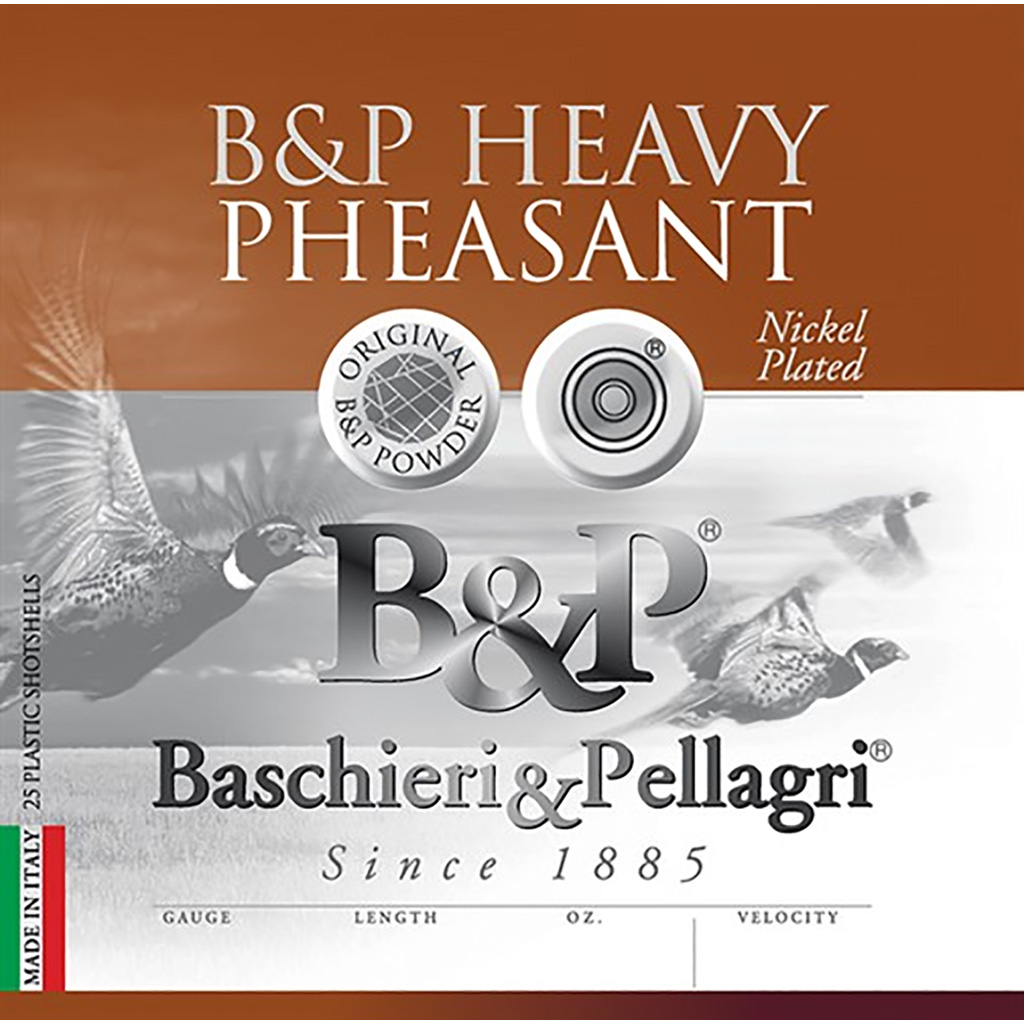 B&P Heavy Pheasant Shotgun Loads 12 ga. 2.75 in. 1 3/8 oz. 1450 FPS 6 Shot 25 rd.