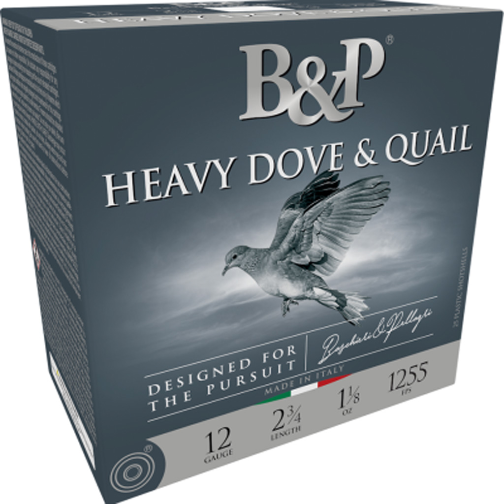 B&P Dove & Quail Shotgun Loads 12 ga. 2.75 in. 1 1/8 oz. 1255 FPS 6 Shot 25 rd.