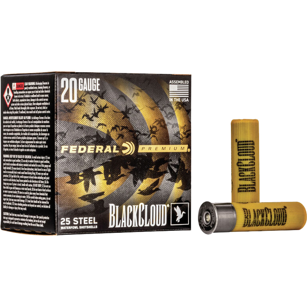 Federal Premium Black Cloud Waterfowl Shotgun Ammo 20 ga. 3 in. 1 oz. 3 ...