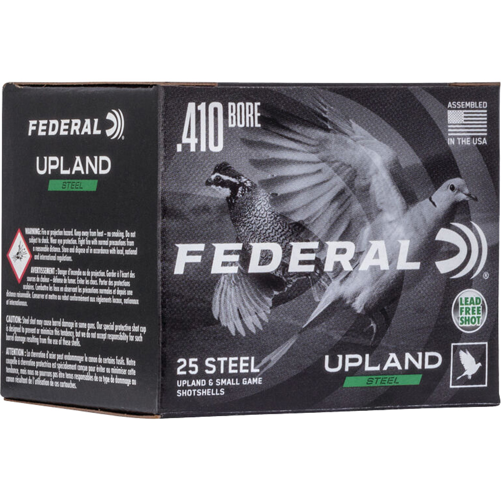 Federal Upland Steel Shotgun Ammo 410 ga. 3 in. 3/8 oz. 7.5 Shot 25 rd.