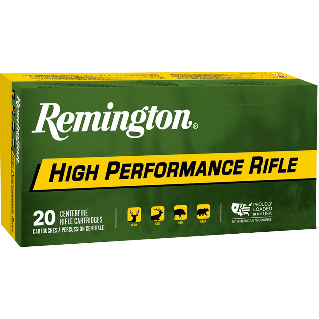 Remington High Performance Rifle Ammo 45-70 Govt. Full Pressure 300 gr. SJHP 20 rd.