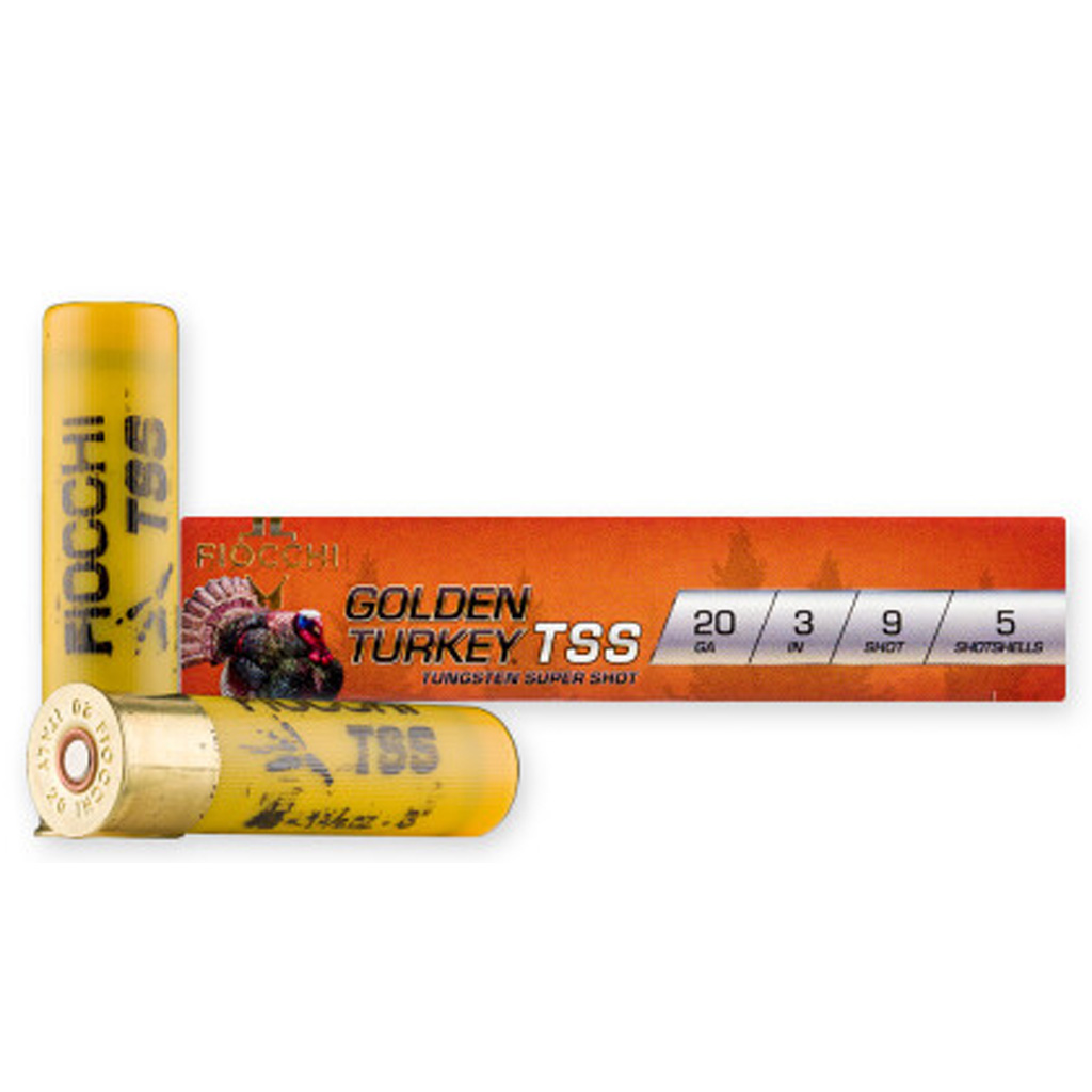 Fiocchi Golden Turkey TSS Shotgun Ammo 20 ga. 3 in. 1 3/8 oz. 9 Shot 5 rd.