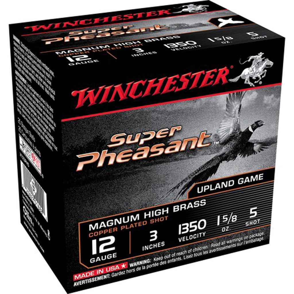 Winchester Super Pheasant Shotgun Load 12 ga. 3 in. 1 5/8 oz. Magnum HB 5 Shot 25 rd.