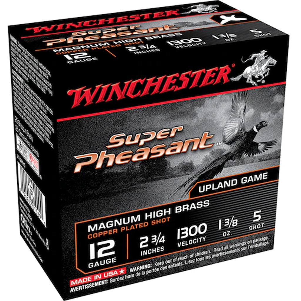 Winchester Super Pheasant Shotgun Load 12 ga. 2 3/4 in. 1 3/8 oz. Magnum HB 5 Shot 25 rd.