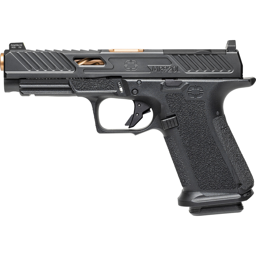 Shadow Systems MR920 Elite Slide Holosun Pistol 9mm 4 in. Black Frame Unthreaded Bronze 15 rd.