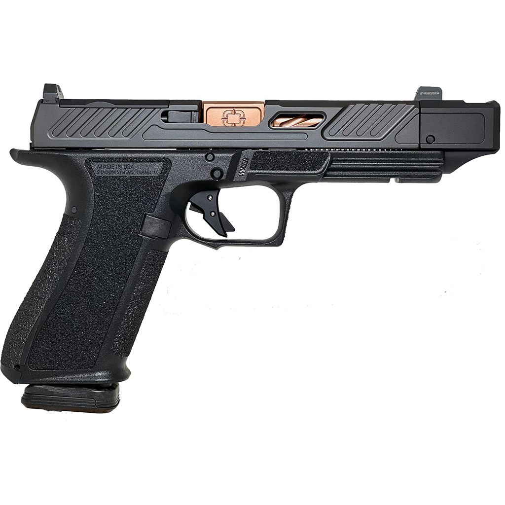 Shadow Systems DR920P Elite Slide Optic Pistol 9mm Black Frame Compensated Barrel Bronze 17 rd.